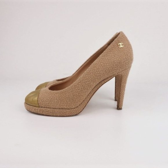 Chanel 15C Loop Tweed Platform Sz 38.5 - Picture 6 of 7